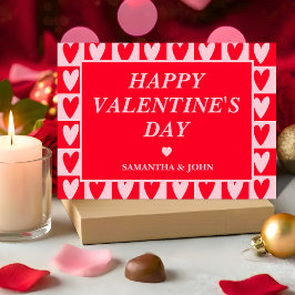 Cartão De Festividades Classic Cherry Red Hearts Valentine’s Gift Card