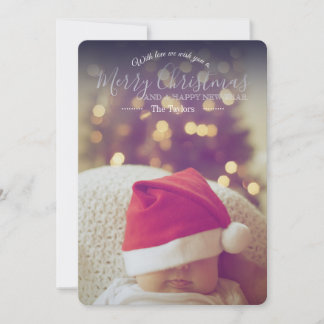 Cartão De Festividades Classic Editable with love Christmas Card