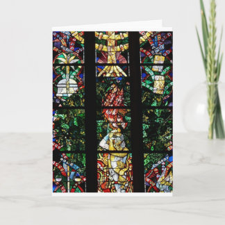 CARTÃO DE FESTIVIDADES CLASSIC FRENCH STAINED GLASS DESIGN
