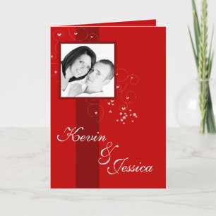 Cartão De Festividades Classic Love Photo Valentine's Day Card