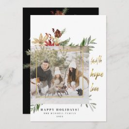 Cartão De Festividades Clássica Fé Esperança Amor 2 Imagem Natal