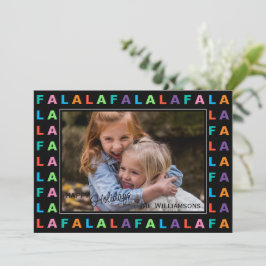 Cartão De Festividades Clássico Divertido FA LA LA Foliday