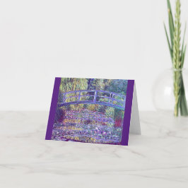 Cartão De Festividades Claude Monet, Ponte Japonesa, Belas Artes,