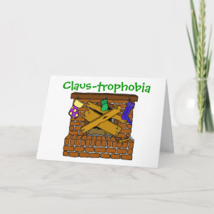 Cartão De Festividades Claus-trophobia