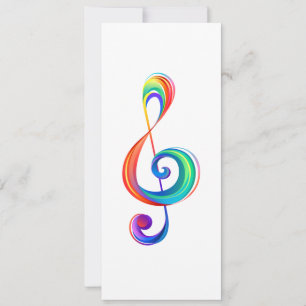 Cartão De Festividades Clef (trecho de arco-íris)