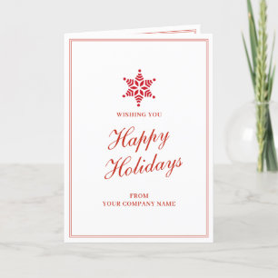Cartão De Festividades Clientes de Natal Red Business Funcionários do Cli