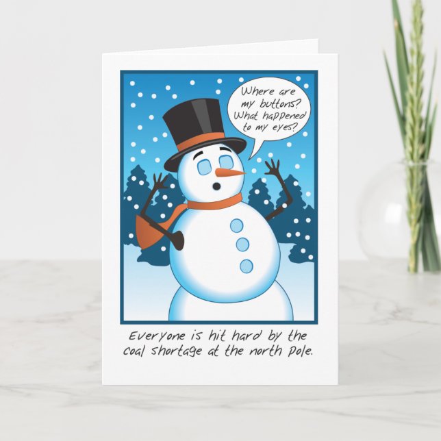 Cartão De Festividades Coal Shortage (Frente)