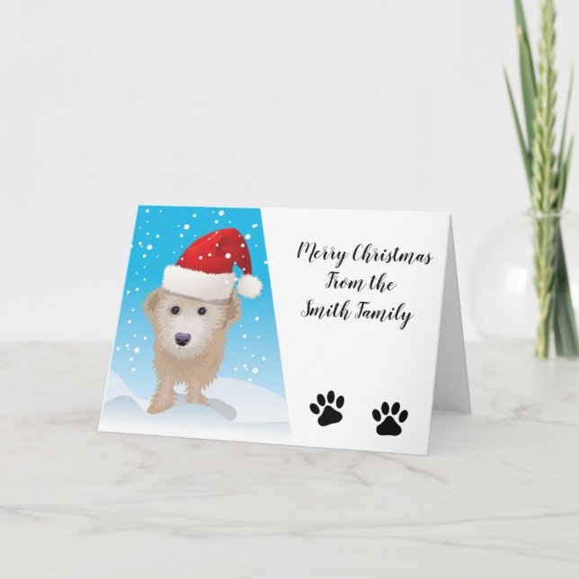 Cartão De Festividades Cockapoo Christmas card (Frente)