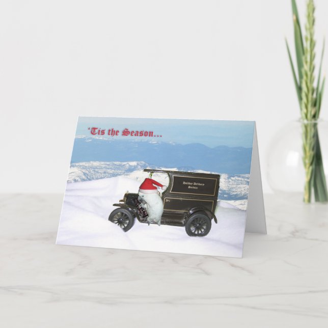 Cartão De Festividades Cockatoo Holiday Delivery (Frente)