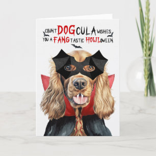 Cartão De Festividades Cocker Spaniel Cão Engraçado Contagem Funny DOGula