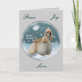 Cartão De Festividades Cocker Spaniel Christmas Gifts