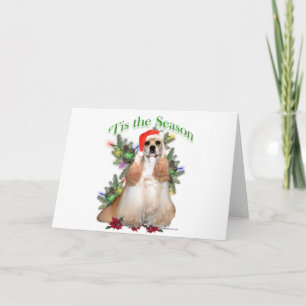 Cartão De Festividades Cocker Spaniel ‘Tis