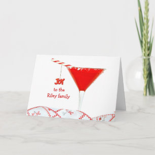 Cartão De Festividades Cocktail de Natal