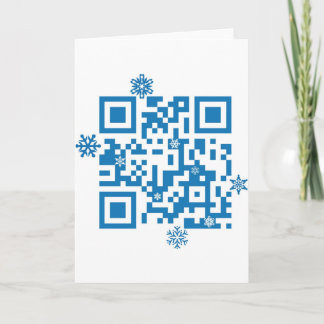 Cartão De Festividades Código QR analisa "Feliz Natal!"