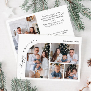 Cartão De Festividades Código QR de Natal do Elegante Simples Na moda 5 F