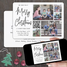 Código QR Desejamos a você uma feliz foto de Natal