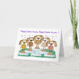 Cartão De Festividades Coelhinho