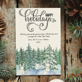 Cartão De Festividades Coelhinhos Fofos Amante de Animais de Estimação Na