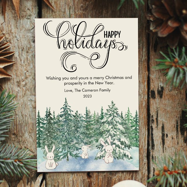 Cartão De Festividades Coelhinhos Fofos Amante de Animais de Estimação Na (Criador carregado)