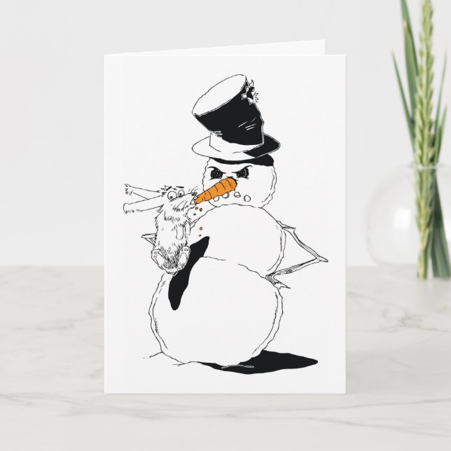 Cartão De Festividades Coelho ávido (Frente)