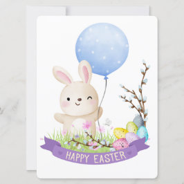 CARTÃO DE FESTIVIDADES COELHO DA PÁSCOA