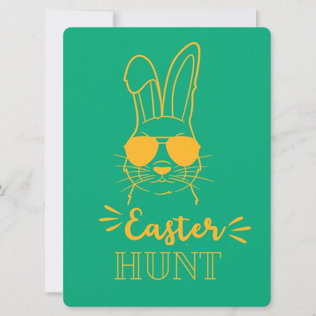 CARTÃO DE FESTIVIDADES COELHO DA PÁSCOA (Frente)