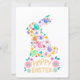 CARTÃO DE FESTIVIDADES COELHO DA PÁSCOA