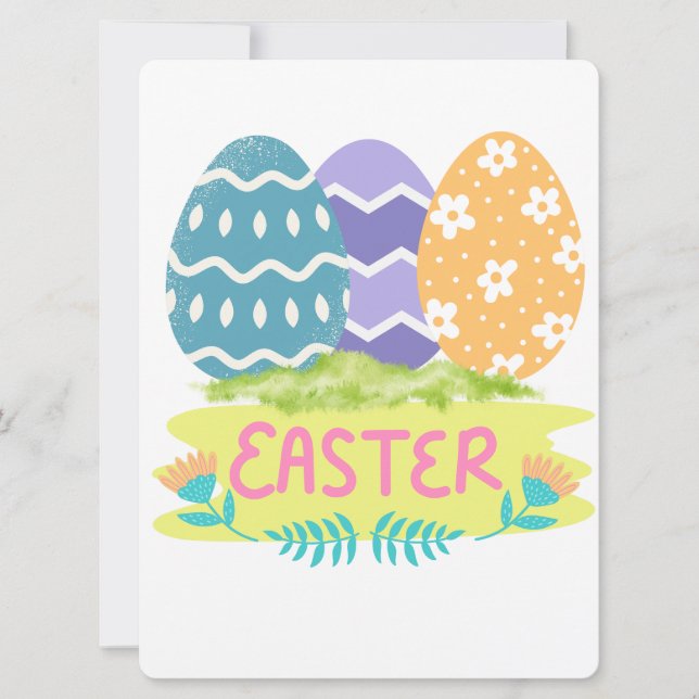 CARTÃO DE FESTIVIDADES COELHO DA PÁSCOA (Frente)