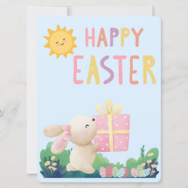 CARTÃO DE FESTIVIDADES COELHO DE PÁSCOA