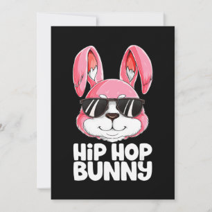 Cartão De Festividades Coelho Hip Hop Páscoa Meninos Meninas Crianças Hom