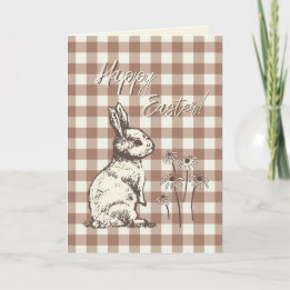 Cartão De Festividades Coelhos Coelhos fofinhos Bonanza - Felz pascoa.