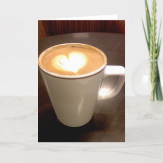 Cartão De Festividades Coffee Heart