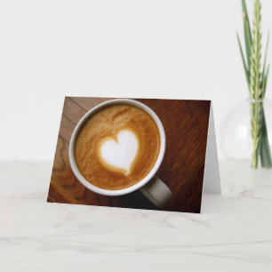 Cartão De Festividades Coffee Lover Customizable Valentine Card
