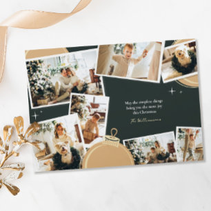 Cartão De Festividades Coisas Simples 7 Colagem de Fotos Natal