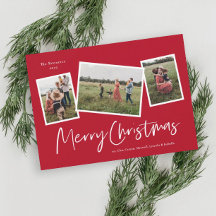 Colagem de 3 Fotos Natal Feliz Moderno