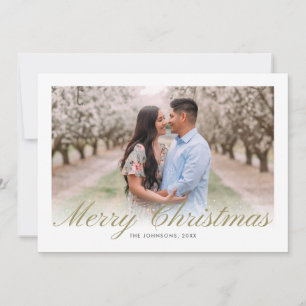 Cartão De Festividades Colagem de Casas de Caligrafia Dourada na Script d