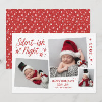 Colagem de Fotografias de Letra Vermelha Branca de