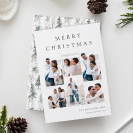 Cartão De Festividades Colagem de Fotografias do Winter Woodland 6