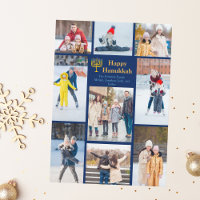 Colagem de Fotos da Família Chic Happy Hanukkah Az