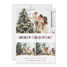 Colagem de Fotos das Luzes de Natal Puras 3