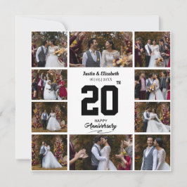 Cartão De Festividades Colagem de Fotos de Aniversário Feliz 10