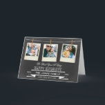 Cartão De Festividades Colagem de Fotos de Congelação de Chalkboard<br><div class="desc">Chalkboard 3 fotografa colagem multifotografia cartão de feriado moderno</div>