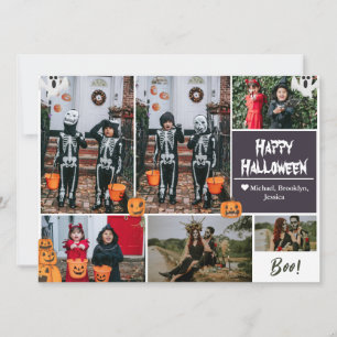 Cartão De Festividades Colagem de fotos de família Simples Moderno Feliz 