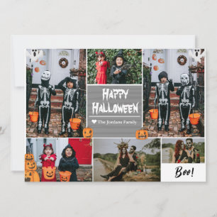 Cartão De Festividades Colagem de fotos de família Simples Moderno Feliz 