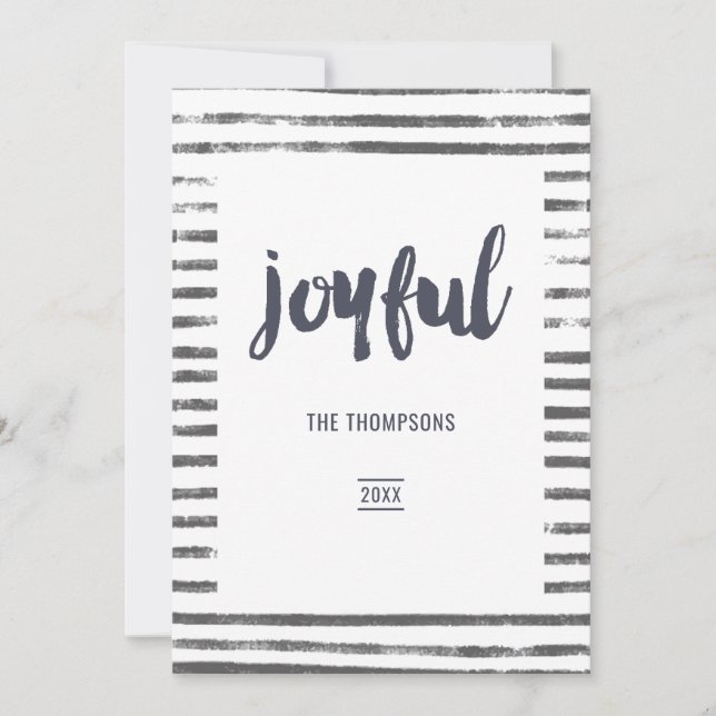 Cartão De Festividades Colagem de Fotos de Natal Alegre (Frente)