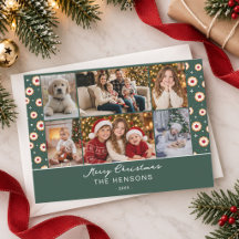 Colagem de Fotos de Natal Biscoito Família 6