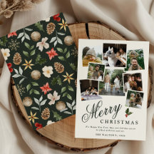 Colagem de Fotos de Natal Botânico de Inverno