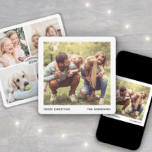 Colagem de Fotos de Natal com Nome da Família Míni