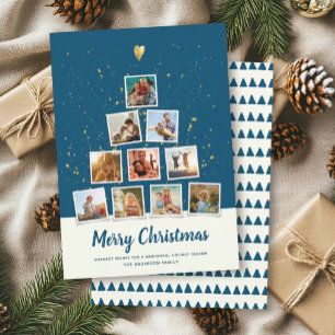 Cartão De Festividades Colagem de Fotos de Natal Moderna para Instagram D