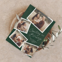 Colagem de Fotos de Natal Religioso com Letra Mode
